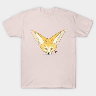 Cute Fennec Fox Face T-Shirt